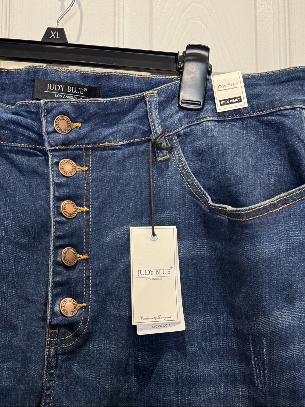 NEW Judy Blue Plus Women's 24W Sienna Classic Button Fly Ankle Skinny Denim Jean - Picture 5 of 8